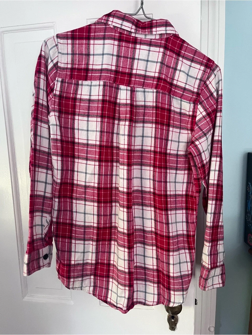 The Children's Place Red and White Plaid Button-Down Shirt